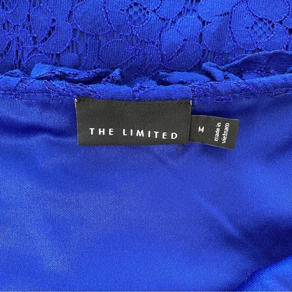The Limited Royal Blue Lace Top - Picture 6 of 9